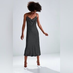 Zara Black and White Midi Dress